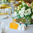 thumbnail image 6 of Table Name Place Cards,50Pack Rose Cut Design Blank Card Yellow, 6 of 6