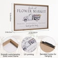 thumbnail image 3 of 23.6×15.7 Inch Spring Sign Decor, Wooden Framed Fresh Cut Flower Market Sign, Spring Flower Wall Decoration for Home Living Room Bathroom Bedroom, 3 of 6