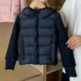 thumbnail image 4 of Parkas de manga larga para niños, chaqueta ligera de terciopelo de invierno para bebés, abrigo para niñas, chaqueta con capucha para niños y niñas, tops de algodón para niños, 4 of 8