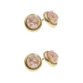 thumbnail image 3 of Minnieouse Pendientes de botón Elegantes decoraciones de moda Accesorio Elegantes y brillantes para mujer Pequeños pendientes de botón Mujer Vestir Type10 NO10 Minnieouse CBP387962, 3 of 5