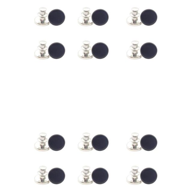 Cateissary 12x Hebilla fácil de ajustar para la cintura Botón de metal elegante A la moda Fácil de durar uno 2Conjunto