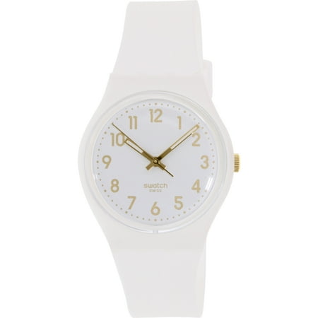Swatch Men's Originals GW164 White Silicone Swiss Quartz Fashion Watch