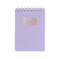 thumbnail image 3 of Tuvgenk Spiral Notebook Purple A7 Small Notebook Lay-Flat 2026 Planner Travel Diary, 3 of 3