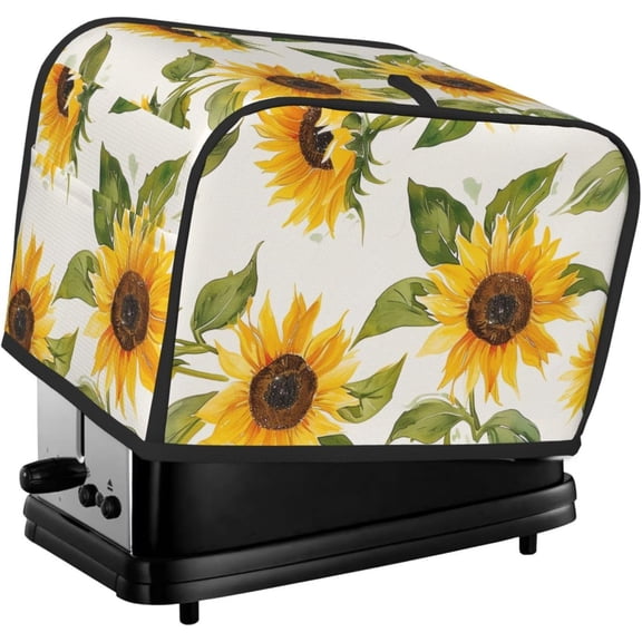 Sunflowers Toaster Cover 2 Slice, Dust-Proof, Polyester, Water Resistant