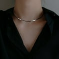 thumbnail image 2 of Women's 925 Sterling Silver Snake Bone Necklace, 2 of 2