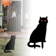 thumbnail image 2 of BNNG Black Cat Halloween Decorations Plastic Yard Signs with Stakes,Halloween Decorations Outdoor, Scary Silhouette with Glow in Dark Eyes for Outdoor Yard Lawn Garden Halloween Decor, 2 of 6