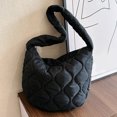 thumbnail image 3 of Bolso de hombro acolchado para mujer bolso Hobo versátil y hinchado bolso de mano bolso de viaje, 3 of 9