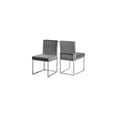thumbnail image 5 of Contemporary Chic Modern, Contemporary Velvet Upholstered Dining Chair with Durable Metal Base, Set of 2, 18" W x 22" D x 32" H, Chic Dining Table Chairs, 5 of 6