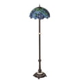 thumbnail image 4 of Meyda Tiffany 225024 Tiffany Wisteria 3 Light 62" Tall Buffet Floor Lamp - MultiColor, 4 of 5