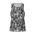 thumbnail image 4 of Gaeub Zebra Men's Athletic Tank Top, Workout Sleeveless Shirts, Running Tank Tops for Gym, Running, Training - X-Large, 4 of 9