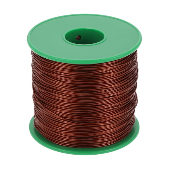 20 AWG Magnet Wire, 20 Gauge Enameled Copper Wire, 1 Lb Magnetic Coil Wire for Transformer, Motor, Electric, 180C(356F)