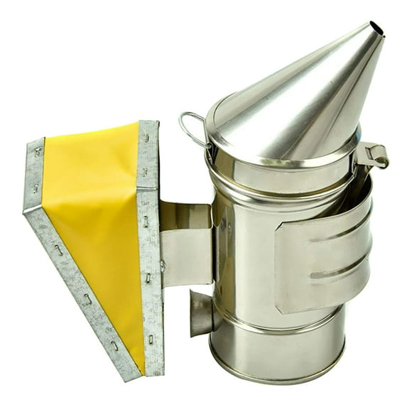 MasteelfCA Beekeeping Tools Manual Beekeeping Smoker Mini Nozzle Stainless Steel Smoke Ejector Beekeeping Supplies for Beekeeping Use (Silver)