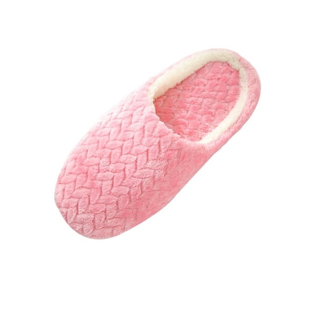 

Colisha Womens Mens Warm Shoes House Fuzzy Slipper Plush Lined Slippers Indoor Lightweight Winter Shoe Fluffy Pink US 8.5-9.5 Men