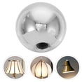 thumbnail image 1 of LITINKIMI Easy Installation Lamp Shade Screw Cap Lamp Finials Cap Silver Iron 1 Set Decorative, 1 of 8