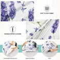thumbnail image 6 of GZHJMY Lavender Flower Queen Pillowcase Super Soft Cozy Plush Pillow Case with Zipper for Sofa Bed Couch, 20 x 30 Inch, 6 of 7