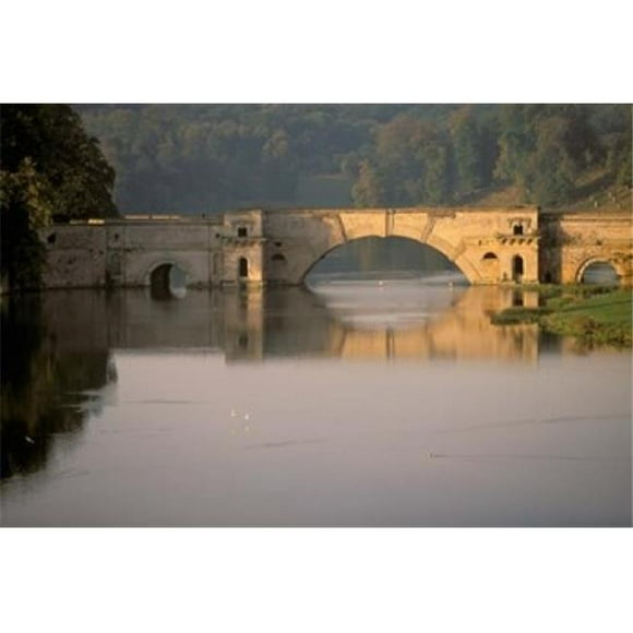 Danita Delimont PDDEU33WBI0046B Grand Bridge Blenheim Palace Woodstock Oxfordshire England Poster Print by Walter Bibikow, 18 x 12