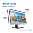 thumbnail image 4 of HP Monitor de computadora FHD de 24 mh con visualización IPS de 23.8 pulgadas (1080p) - Altavoces integrados y montaje VESA - Ajuste de altura/inclinación para visualización ergonómica - HDMI y, 4 of 5