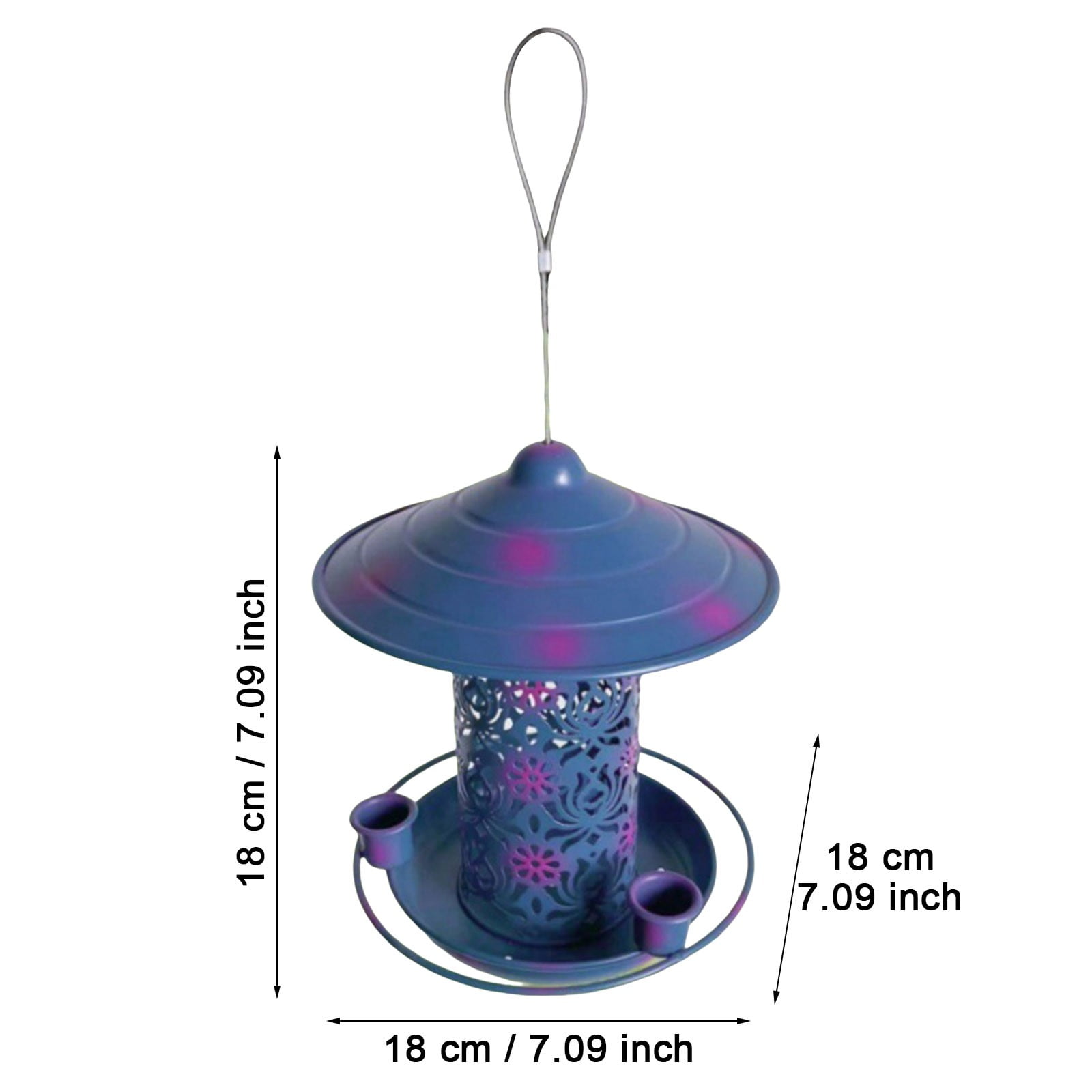 Hanging Outdoor Bird Feeder Garden Decoration Balcony Porch Backyard Patio Feeding Bowl