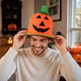 thumbnail image 5 of ZsaeSM Halloween Pumpkin Hat for Kids Funny Novelty Cute Hat with Wide Brim Performance Cosplay Cap for Trick or Treat Party, 5 of 7
