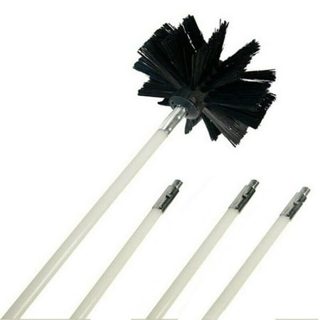 

Chimney Cleaner 4 Rods 1 Brush Cleaning Tool Kit Inner Wall Sweeping 410*10Mm