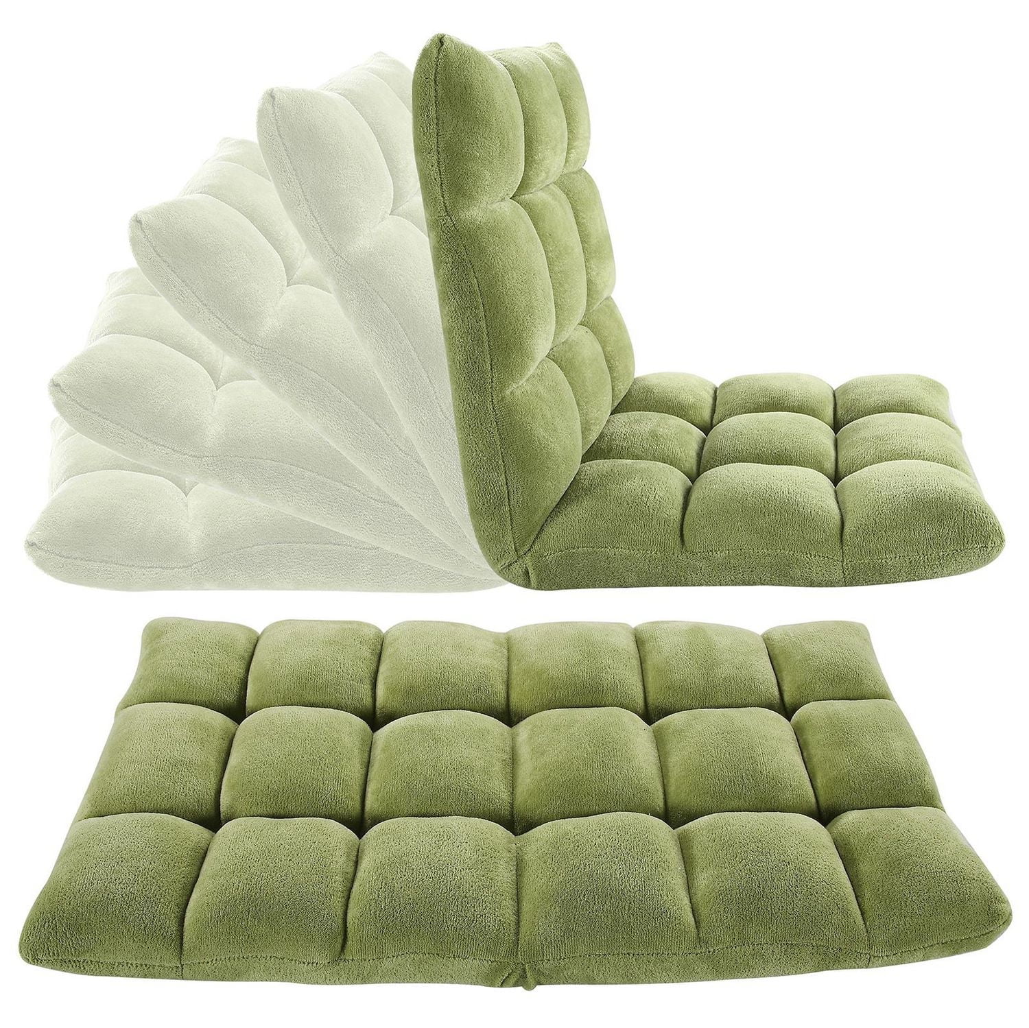 Velago Clam Adjustable Folding Plush Floor Gaming Chair