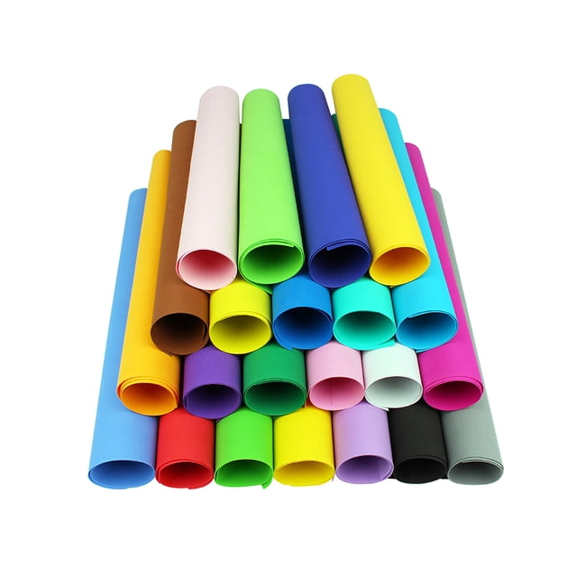 CIMAXIC 10pcs DIY Sheets Paper Colorful Sheets Assorted Colours For DIY Craft (50 x 50cm),19.29"X18.5"X0.04"