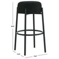 thumbnail image 3 of SAFAVIEH Couture Paisleigh Round Backless Bar Stool, Black, 3 of 6