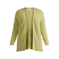 thumbnail image 5 of Terra & Sky Women's Plus Open-Front Cardigan, Lightweight, Sizes 0X-4X, 5 of 5