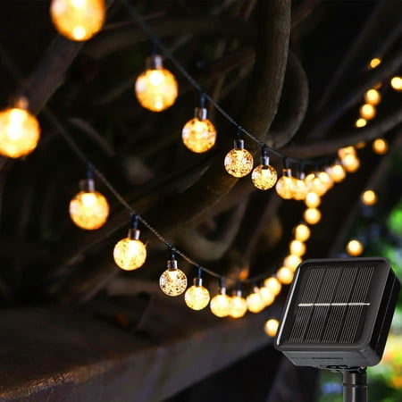Solar Lights Outdoor String Lights 23ft 50 LED Fairy Lights Solar Powered 8  Modes Auto On/Off Christmas Lights Outdoor Waterproof Decorative Globe  Lights for Patio Garden Gazebo Bistro Balcony | Walmart Canada