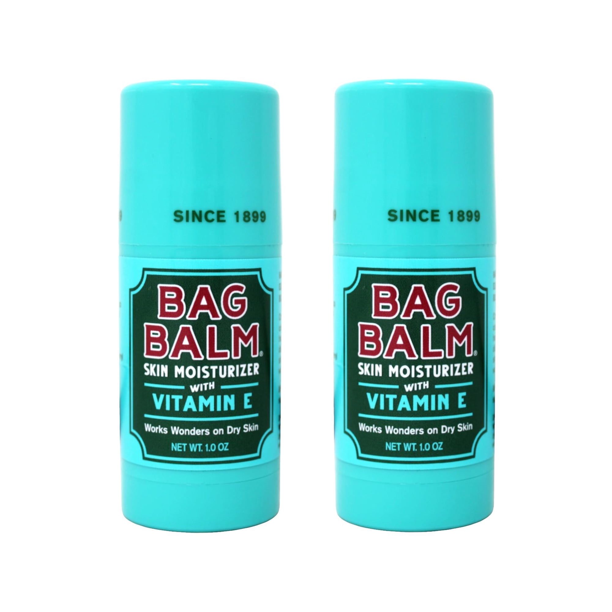 2 Pack - Bag Balm Skin Moisturizing with Vitamin E, Works Wonders on Dry Skin, Stick 1 Ounce