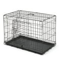 thumbnail image 3 of Pefilos 30" Dog Crate for Medium Pet Kennel Cat Folding Steel Animal Playpen Wire Metal, Black, 3 of 8
