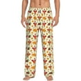 thumbnail image 2 of Lsque Thanksgiving Turkeys Print Men's Pajama Pants, Lounge Pant - Comfortable Home Wear,Elastic Waistband, Stylish Design-X-Large, 2 of 9