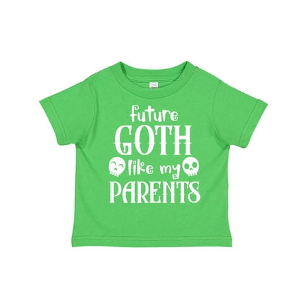 

Inktastic Future Goth Like my Parents with Skulls Gift Toddler Boy or Toddler Girl T-Shirt
