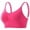 Pink 1, variant on Wensltd Women Back Closure Sports Bras for Running Yoga Fitness Back Design Solid Color Breathable Full Support Daily Comfort Bras