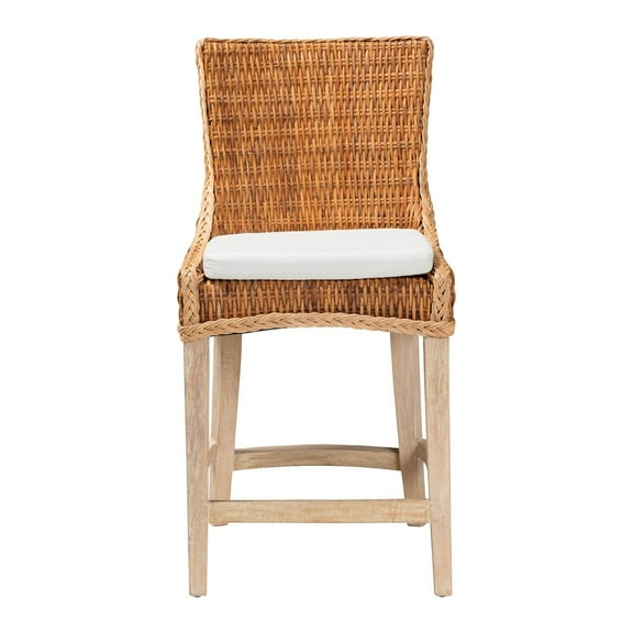 bali & pari Derris Natural Rattan Counter Stool
