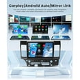 thumbnail image 2 of Podofo 2G+64G 10.1 Inch Car Radio Stereo for Mitsubishi Lancer 2008 2009 2010 2011-2017, Android 15.0 Carplay Android Auto Mirror Link EQ Touch Screen GPS Navigation WiFi BT FM Backup Camera, 2 of 7