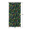 thumbnail image 5 of Mixed Citrus Fruit Leaves DarkGreen Pattern Shower Curtain 36"x72" ,Bathroom Decorative Shower Curtains Set with 12 Hooks,Modern Waterproof Washable Shower Curtain, 5 of 6