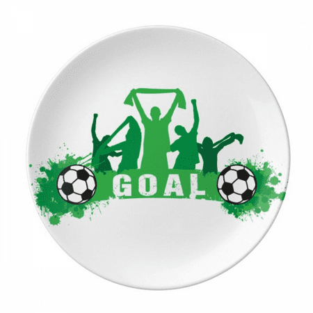 

Win Soccer Football Sports Plate Decorative Porcelain Salver Tableware Dinner Dish