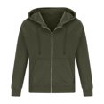 thumbnail image 4 of ZCFZJW Men's Hoodie Full Zip up Long Sleeve Hooded Pullover Casual Fashion Sweatshirts Drawstring Gym Hooded Outwear Coat Jackets with Kanga Pocket Army Green M, 4 of 9