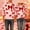 Pink, variant on ClodeEU Women's Bow Print Couples Matching Set,Valentine's Day Print Crewneck Sweatshirt Red,Womens Plus XXL