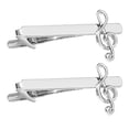 thumbnail image 4 of 2pcs Note Musicale Pinces à Cravate Costume Pinces Pinces à Cravate Fermoirs Cravate pour les Hommes, 4 of 9