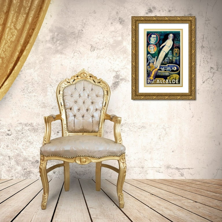 Unknown 22x32 Gold Ornate Wood Framed with Double Matting Museum Art Print  Titled - Le Profr Alcalde / Le Mystere de Tout-Ankh-Amon - Walmart.com