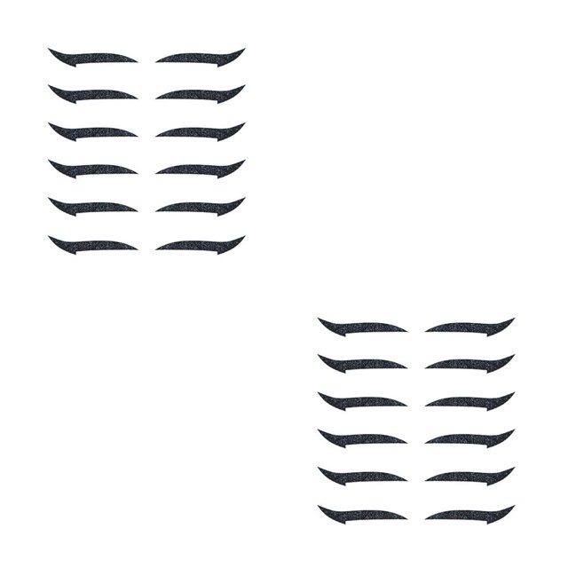 Seitruly 6 pares de barras de línea de párpados impermeables, pegatina delineador de ojos con purpurina reutilizable, pegatina de doble párpado, No.1 2piezas Seitruly CBP157886