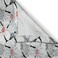 thumbnail image 3 of Ambesonne Poppy Flower Kitchen Curtains, Blooming Floral Design, 55"x39", Multicolor, 3 of 3