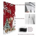 thumbnail image 6 of Red Christmas Blackout Curtains for Bedroom/Living Room, Pinch Pleated Black Out Curtains, Snowman Xmas Tree Snowflake Winter Room Darkening Window Drapes with Hooks 2 Panels, 59"x70", 6 of 8