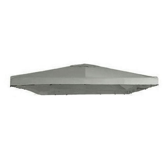 Garden Winds Universal Single-Tiered Replacement Gazebo Canopy Top, Slate Gray, RipLock 350