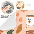 thumbnail image 2 of Yayeee Dish Drying Mat for Kitchen Counter 16"x18" Microfiber Absorbent Pad, Pink Fall Coffee, 2 of 7