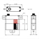 thumbnail image 2 of Servo de Ala RC de 7 Kg, Servo Digital de Alta Velocidad con Cuerpo Delgado de Metal para Dron RC de Ala Fija, Servomotores de Robot DIY, 2 of 5