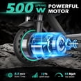 thumbnail image 2 of Electric Scooter for Adults - 350W Motor 10" Solid Tires, up to 19MPH and 16Miles Long-Range Portable E Scooter, 2 of 9