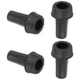 thumbnail image 1 of Reemplazo de perilla de interruptor de lámpara Uxcell, 4 piezas de plástico para reemplazo de lámpara de luz encendido/apagado, negro, 2.5 cm, 1 of 5